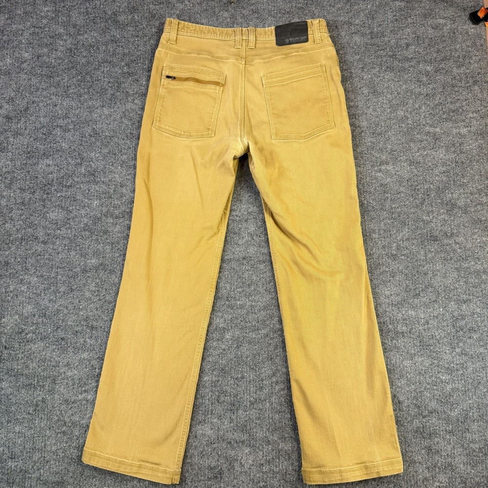 Mountain Hardwear Jeans Men 32x32 Golden Brown Tan Stretch Denim Straight Hiking